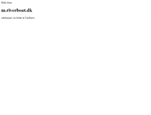 Tablet Screenshot of m.riverboat.dk
